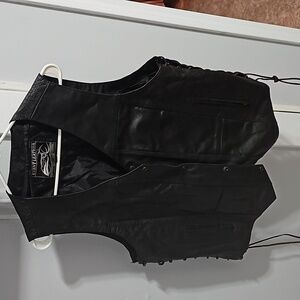 Leather vest
